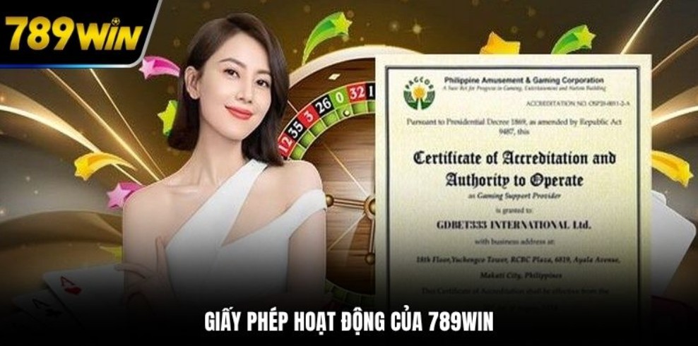 Xác thực giấy phép hoạt động 789WIN chính thức
